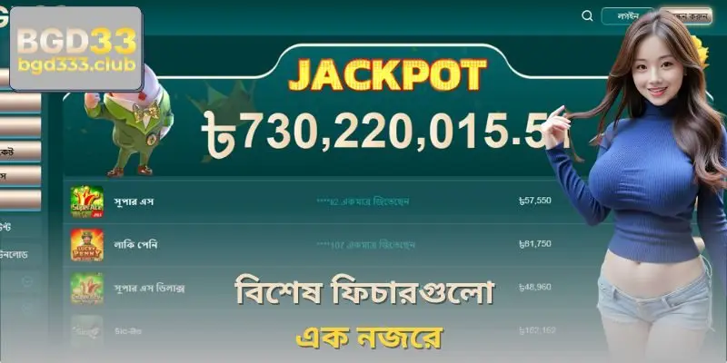 বিশেষ ফিচারগুলো এক নজরে